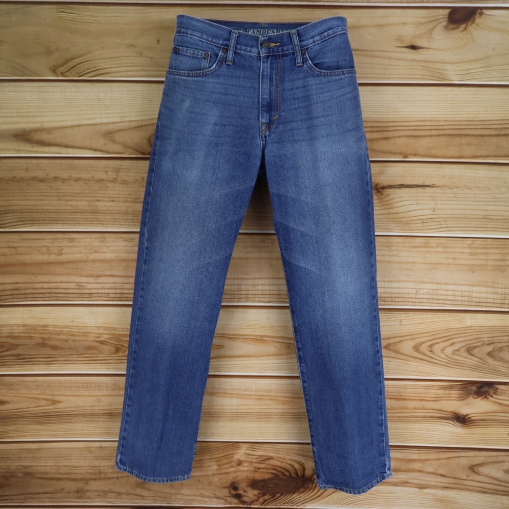 Old Navy Famous Jeans Womens Sz 30 Blue Medium Wash Denim Mid Rise Straight Leg